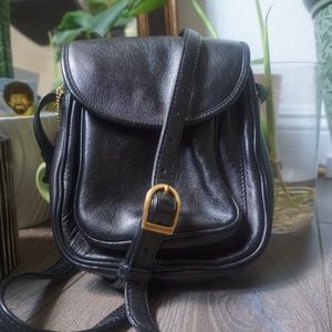 ILI Black Leather Crossbody